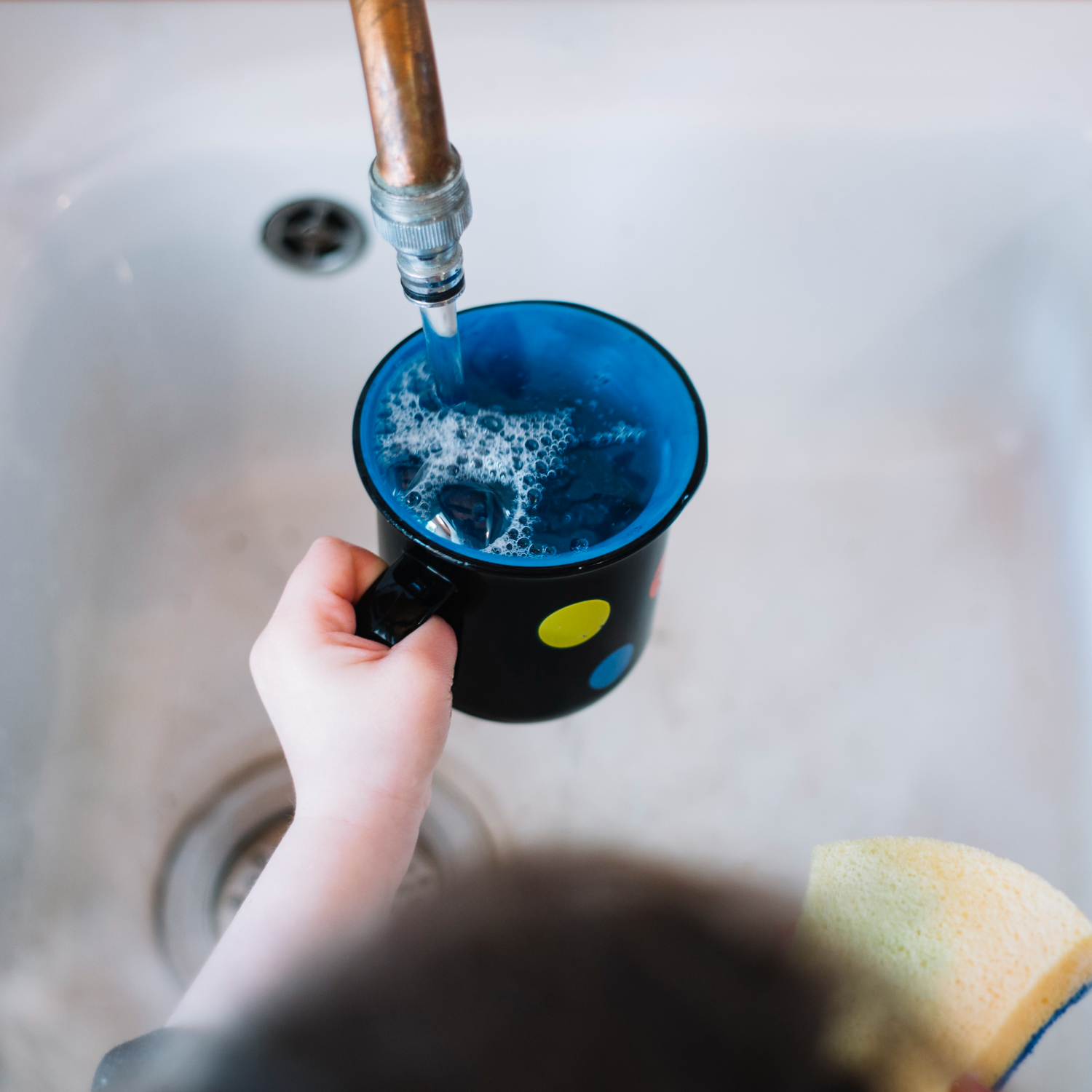 hard water on drains